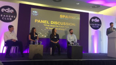 L-R: The University of Warwick’s Joel Cardinal, Balfour Beatty's Maria Spyrou, Tesco’s Anna Menezes-Dowson, Whitbread's Ross Greenhalgh and edie's Luke Nicholls